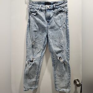 KENDALL +KYLIE high rise straight jeans